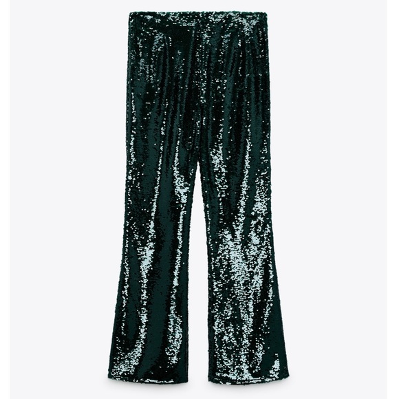 NWT Zara Flared Sequin Pants - Picture 11 of 16